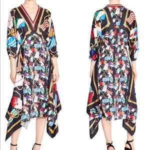 SANDRO Laurine Silk Dress Size 34